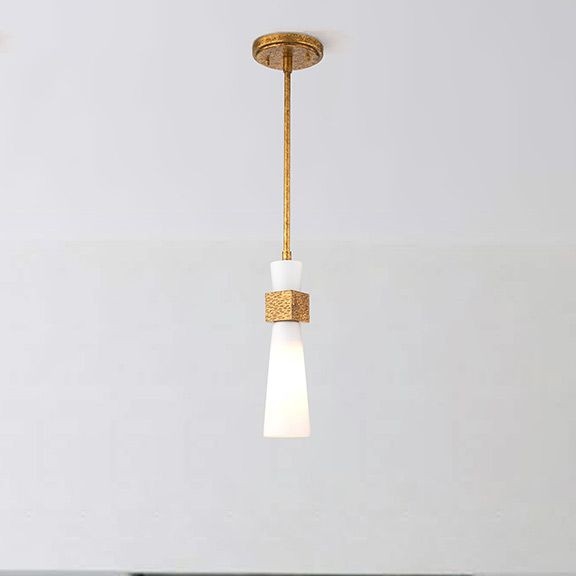 Elstead - Lámpara de techo con varilla KRISTY 1xE27/40W/230V Ø 15,2 cm acabado cobre