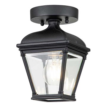 Elstead - Lámpara de techo para exterior BAYVIEW 1xE27/60W/230V IP44 negra