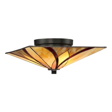 Elstead - Lámpara de techo Tiffany ASHEVILLE 2xE27/60W/230V