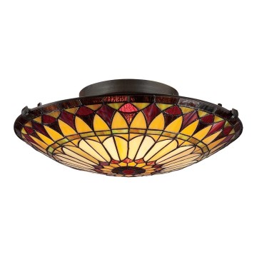 Elstead - Lámpara de techo Tiffany WEST 2xE27/75W/230V