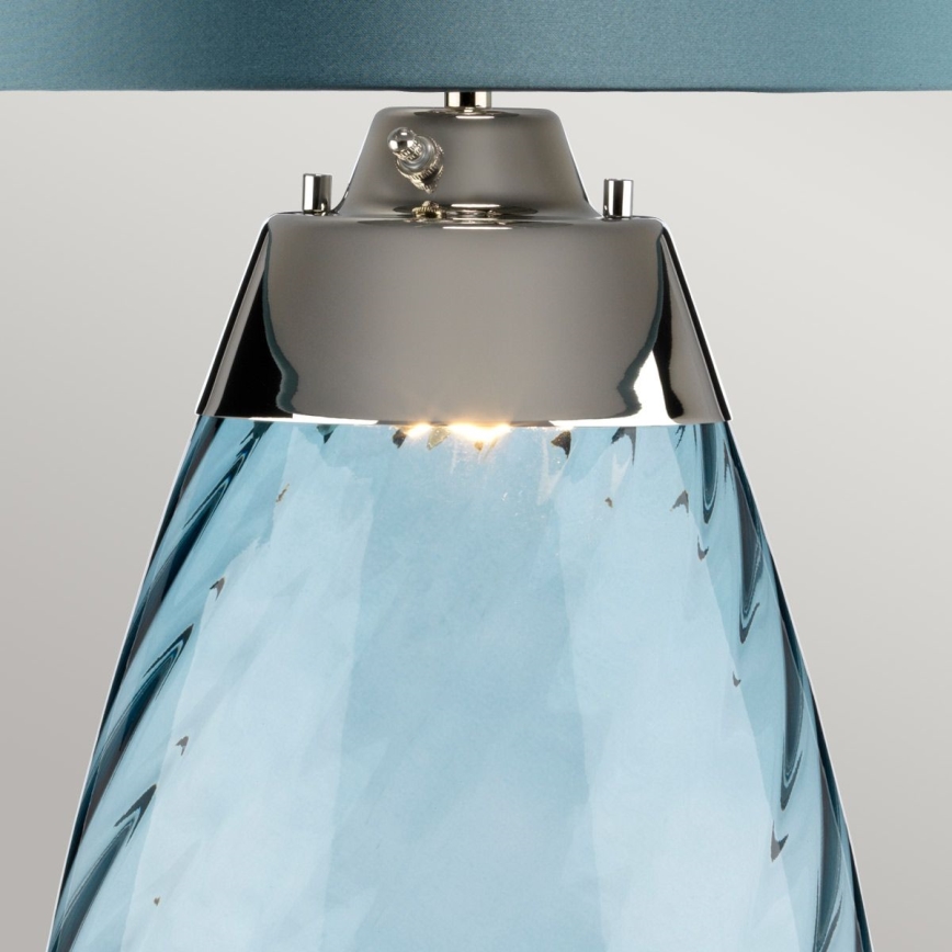 Elstead - Lámpara de mesa LED LENA 1xE27/40W/230V + 1xGU10/7W 74 cm azul