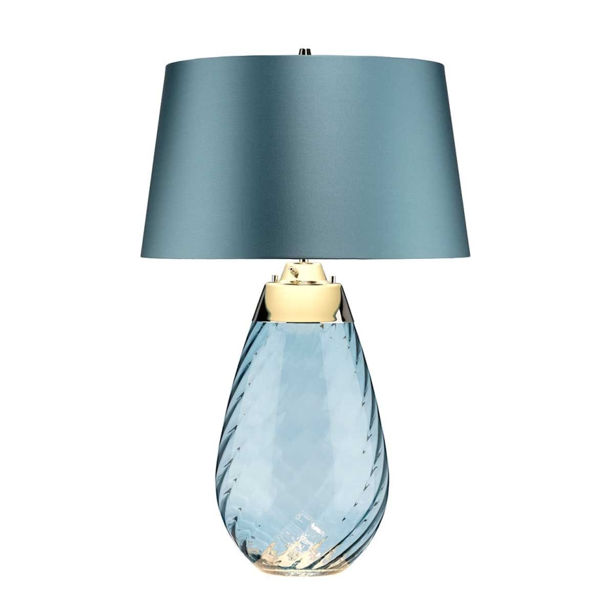 Elstead - Lámpara de mesa LED LENA 1xE27/40W/230V + 1xGU10/7W 74 cm azul