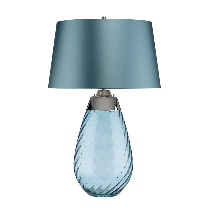 Elstead - Lámpara de mesa LED LENA 1xE27/40W/230V + 1xGU10/7W 74 cm azul
