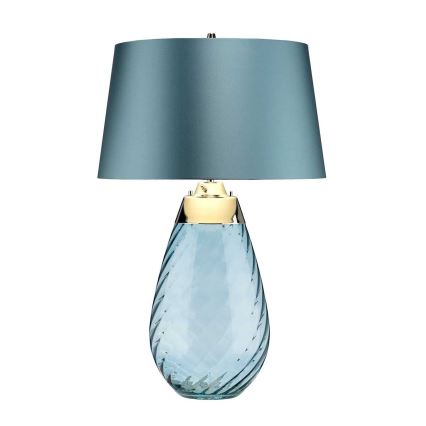 Elstead - Lámpara de mesa LED LENA 1xE27/40W/230V + 1xGU10/7W 74 cm azul