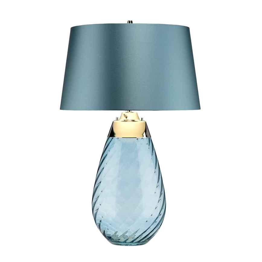 Elstead - Lámpara de mesa LED LENA 1xE27/40W/230V + 1xGU10/7W 74 cm azul