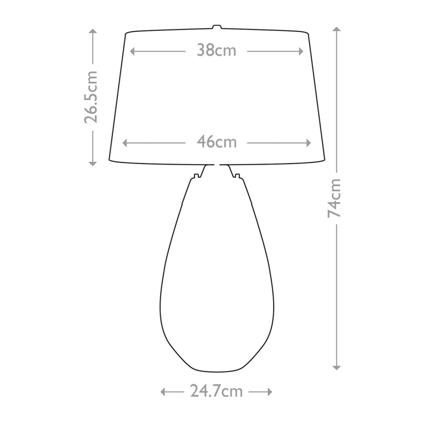 Elstead - Lámpara de mesa LED LENA 1xE27/40W/230V + 1xGU10/7W 74 cm azul