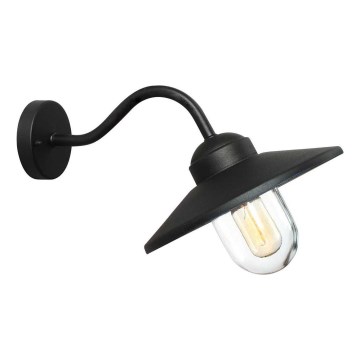 Elstead - Luminaria exterior KLAMPENBORG 1xE27/60W/230V IP44 negra