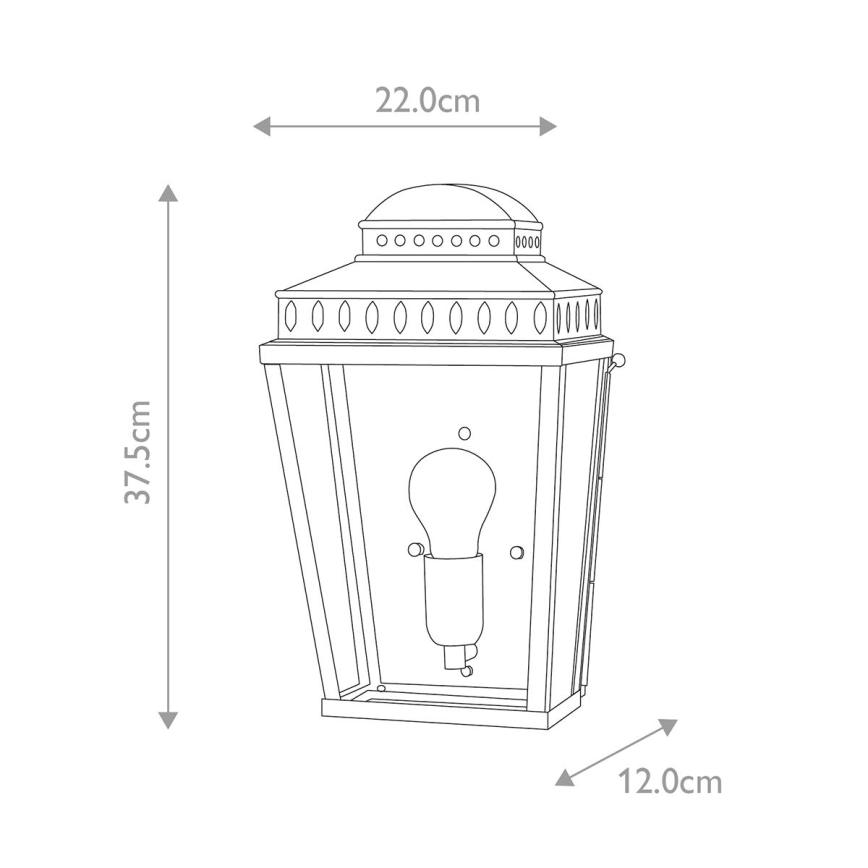 Elstead - Aplique de exterior MANSION HOUSE 1xE27/60W/230V IP44