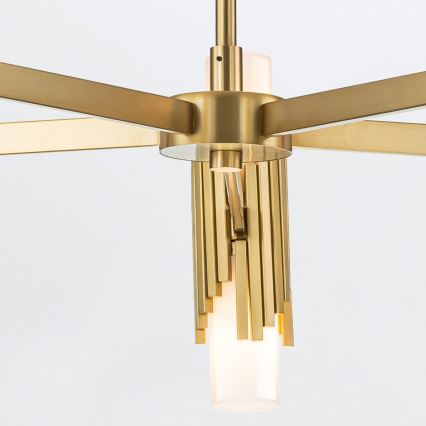Elstead - Lámpara colgante con varilla MARVELE 10xE14/40W/230V dorada