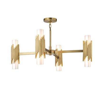 Elstead - Lámpara de techo con varilla MARVELE 8xE14/40W/230V dorada