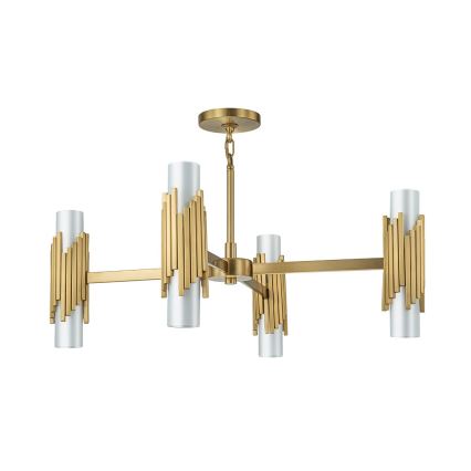 Elstead - Lámpara de techo con varilla MARVELE 8xE14/40W/230V dorada