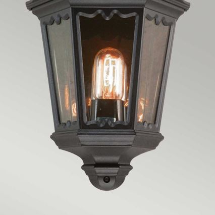 Elstead - Aplique de pared exterior MEDSTEAD 1xE27/60W/230V IP44 negro