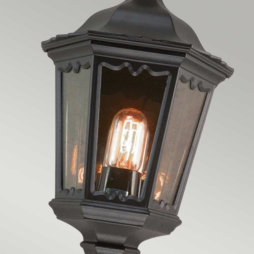 Elstead - Aplique de pared exterior MEDSTEAD 1xE27/60W/230V IP44 negro