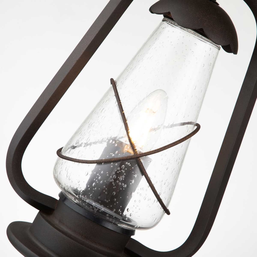 Elstead - Lámpara colgante de exterior con cadena MINERS 1xE27/60W/230V IP44 bronce