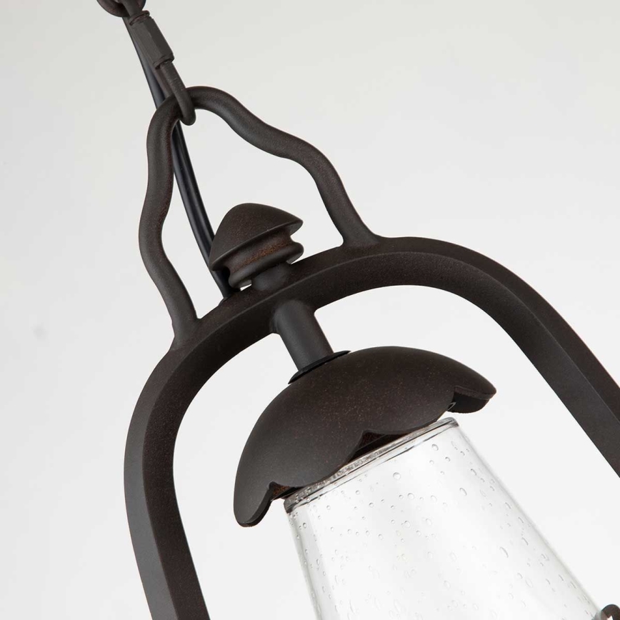 Elstead - Lámpara colgante de exterior con cadena MINERS 1xE27/60W/230V IP44 bronce