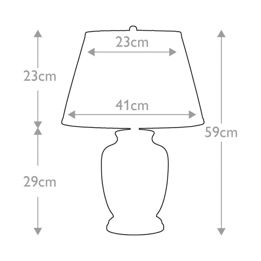 Elstead - Lámpara de mesa MORRIS 1xE27/60W/230V