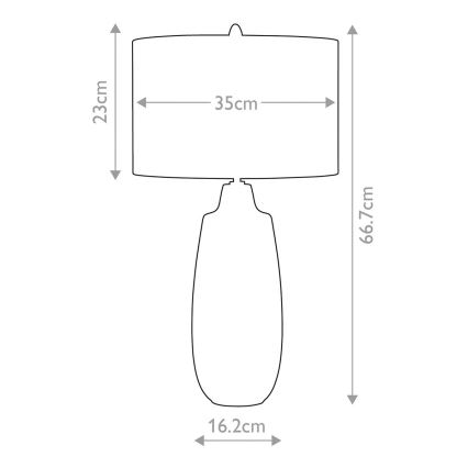 Elstead - Lámpara de mesa NEWHAM 1xE27/60W/230V
