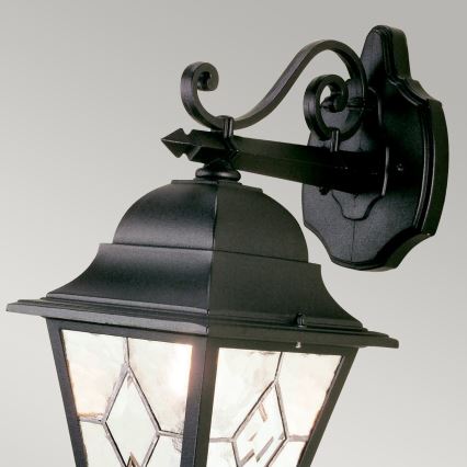 Elstead NR2-BLK - Aplique de exterior NORFOLK 1xE27/100W/230V IP43