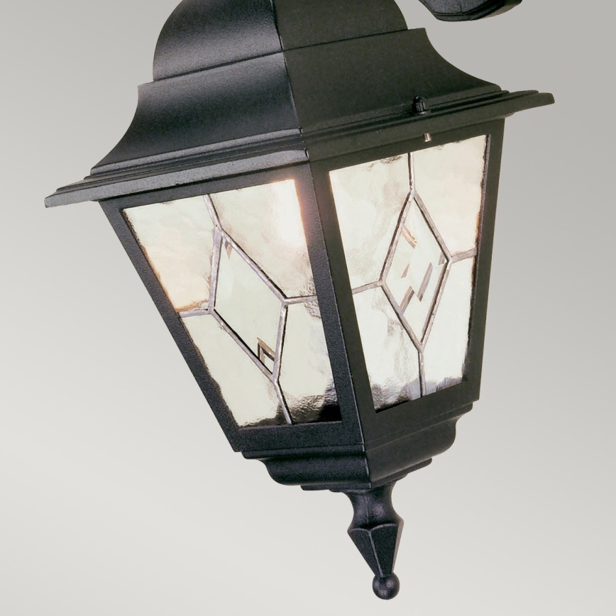 Elstead NR2-BLK - Aplique de exterior NORFOLK 1xE27/100W/230V IP43