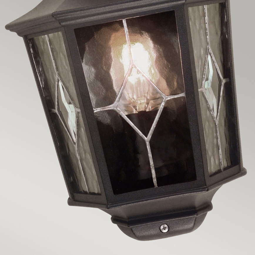 Elstead NR7-2-BLK - Aplique de exterior NORFOLK 1xE27/100W/230V IP43