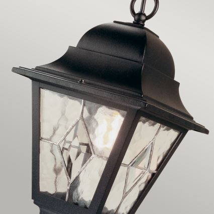 Elstead NR9-BLK - Plafón de exterior NORFOLK 1xE27/100W/230V IP43