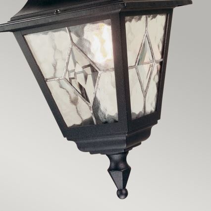 Elstead NR9-BLK - Plafón de exterior NORFOLK 1xE27/100W/230V IP43
