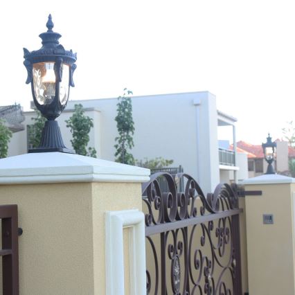 Elstead - Lámpara exterior PHILADELPHIA 1xE27/60W/230V IP44 acabado bronce