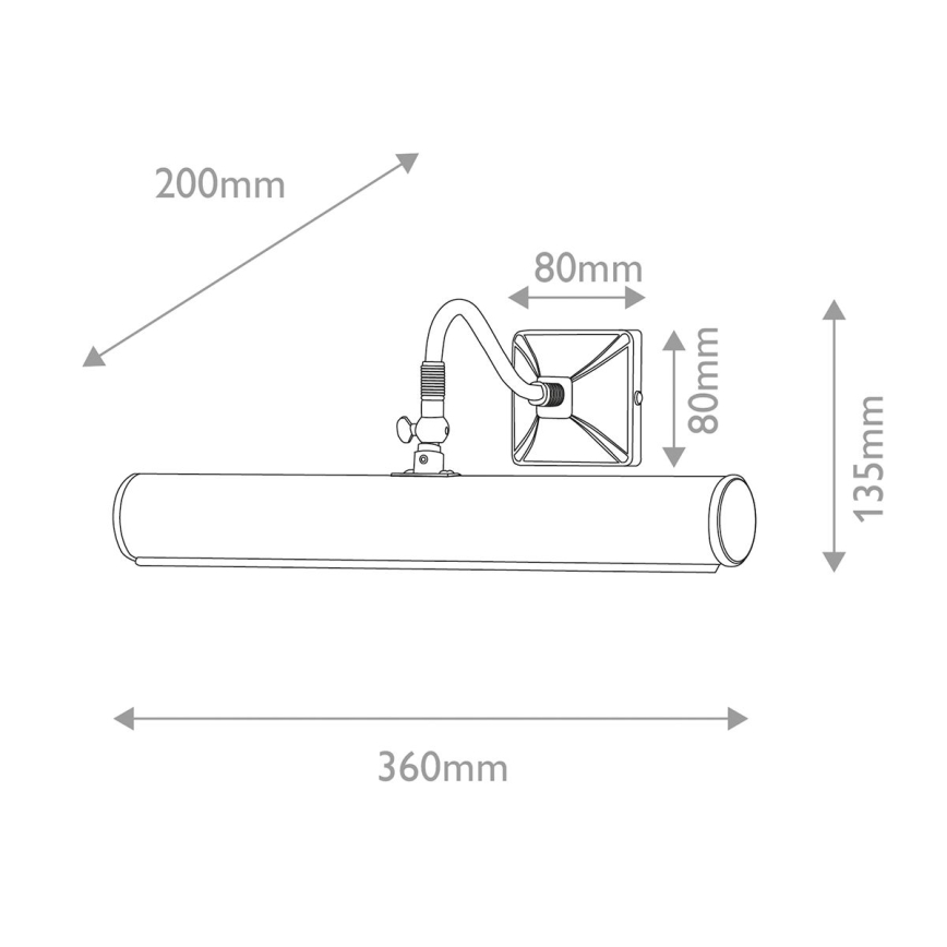 Elstead - Lámpara para cuadros PICTURE LIGHT 2xE14/40W/230V dorada