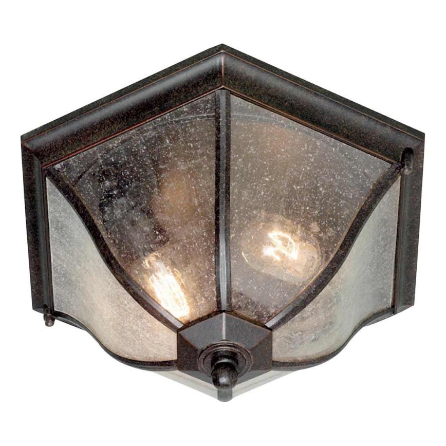 Elstead - Plafón de exterior NEW ENGLAND 2xE27/60W/230V IP44