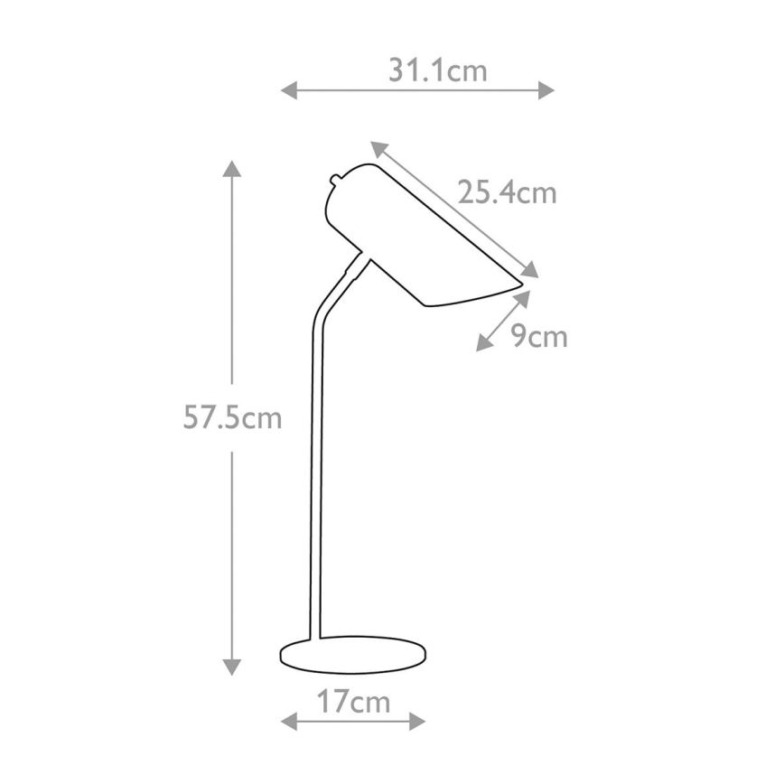 Elstead QUINTO-TL-WAB - Lámpara de mesa QUINTO 1xE27/8W/230V blanco