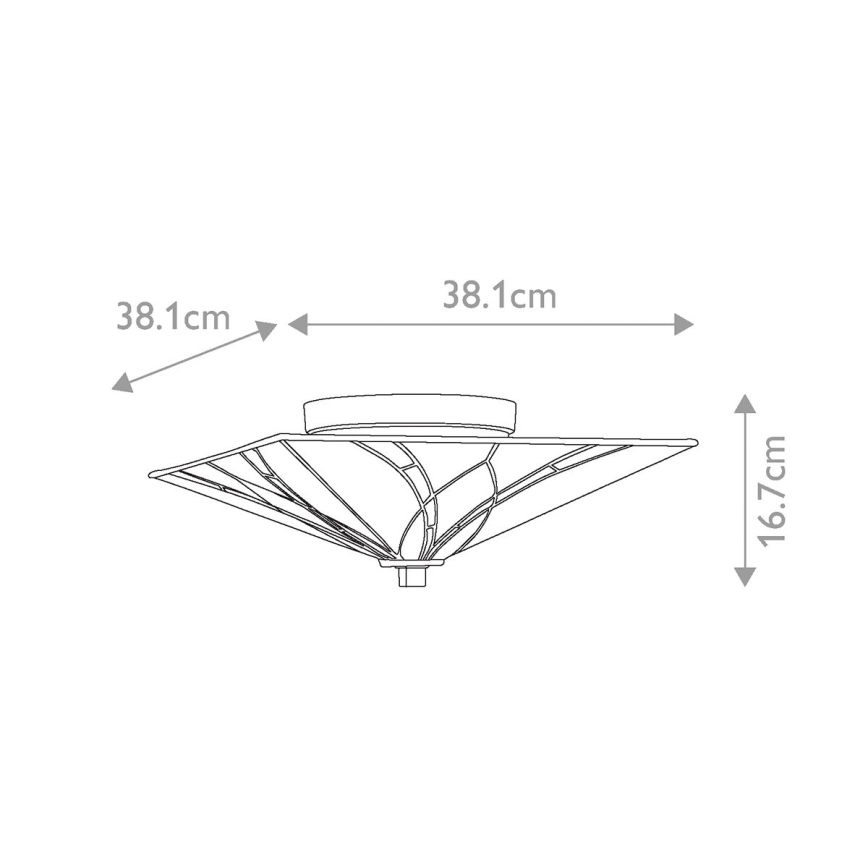 Elstead - Lámpara de techo Tiffany ASHEVILLE 2xE27/60W/230V