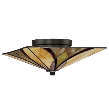 Elstead QZ-ASHEVILLE-F - Plafón ASHEVILLE 2xE27/60W/230V