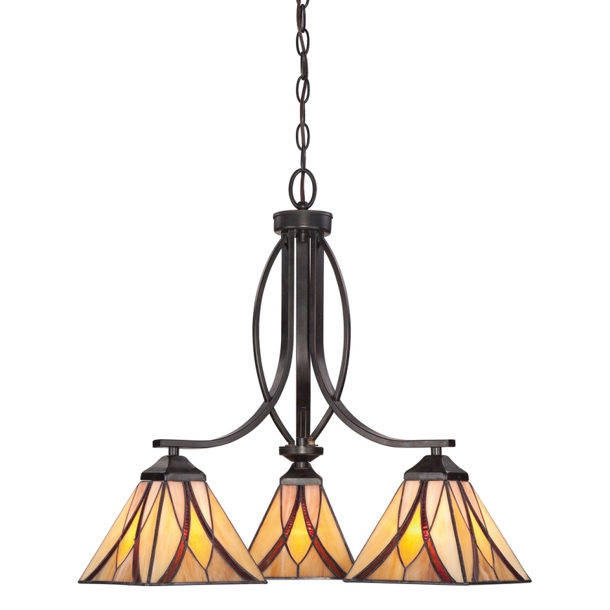 Elstead QZ-ASHEVILLE3 - Lámpara de araña con cadena ASHEVILLE 3xE27/60W/230V