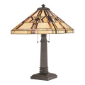 Elstead QZ-FINTON-TL - Lámpara de mesa FINTON 2xE27/60W/230V