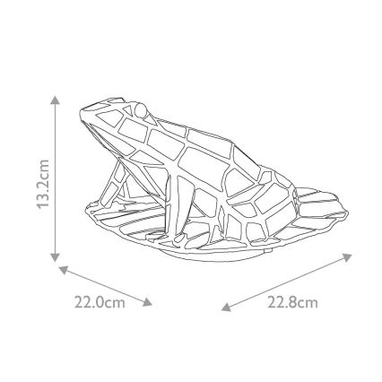 Elstead QZ-FROG-TL - Lámpara LED decorativa TIFFANY 1xG9/3W/12/230V rana