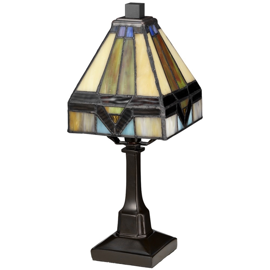 Elstead - Lámpara de mesa estilo Tiffany HOLMES 1xE14/25W/230V