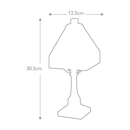 Elstead - Lámpara de mesa estilo Tiffany HOLMES 1xE14/25W/230V