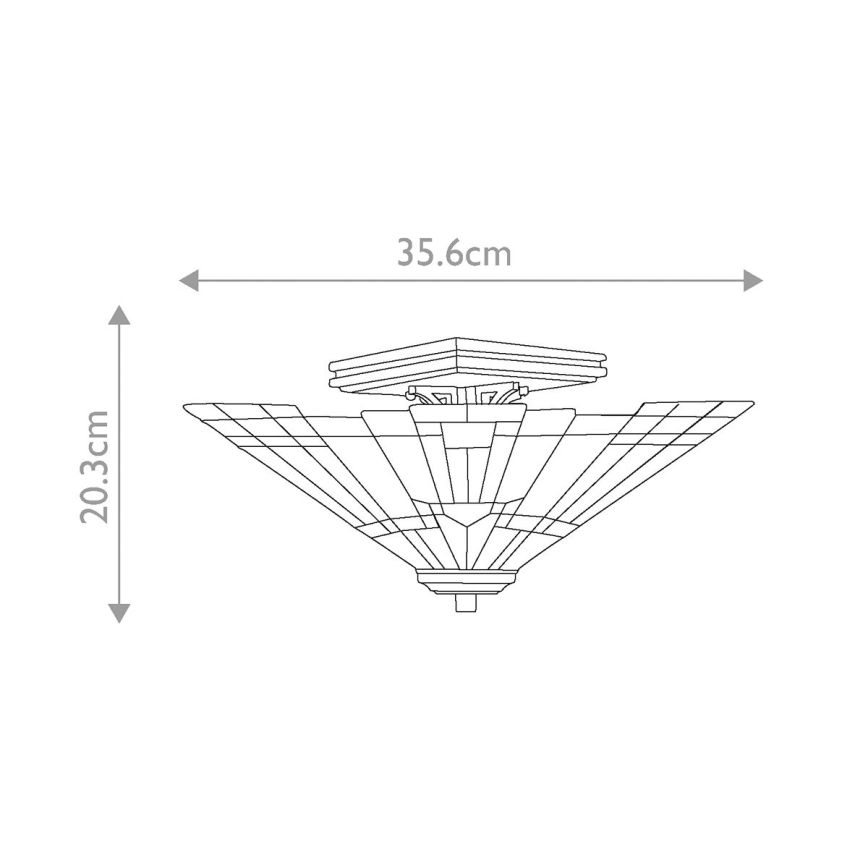 Elstead QZ-INGLENOOK-SF - Plafón INGLENOOK 2xE27/60W/230V