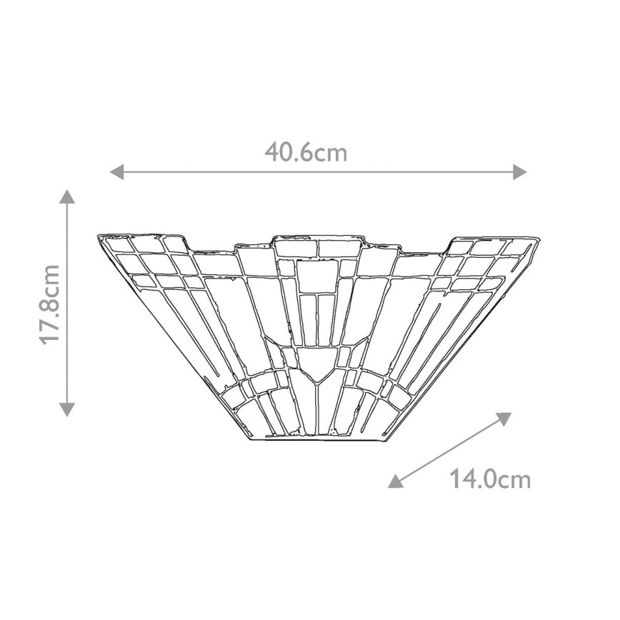 Elstead - Aplique de pared Tiffany INGLENOOK 2xE14/60W/230V