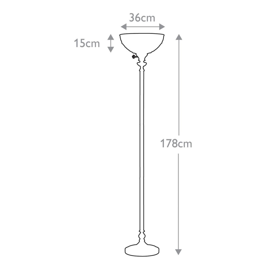 Elstead QZ-KAMI-UL - Lámpara de pie KAMI 1xE27/100W/230V