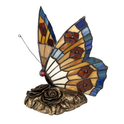 Elstead QZ-OBUTTERFLY-TL - Lámpara decorativa LED TIFFANY 1xG9/3W/12/230V mariposa