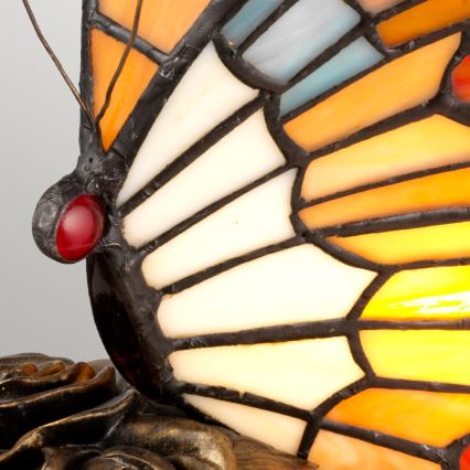 Elstead QZ-OBUTTERFLY-TL - Lámpara decorativa LED TIFFANY 1xG9/3W/12/230V mariposa