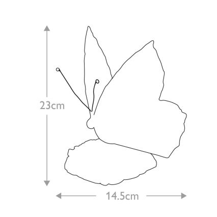 Elstead QZ-OBUTTERFLY-TL - Lámpara decorativa LED TIFFANY 1xG9/3W/12/230V mariposa
