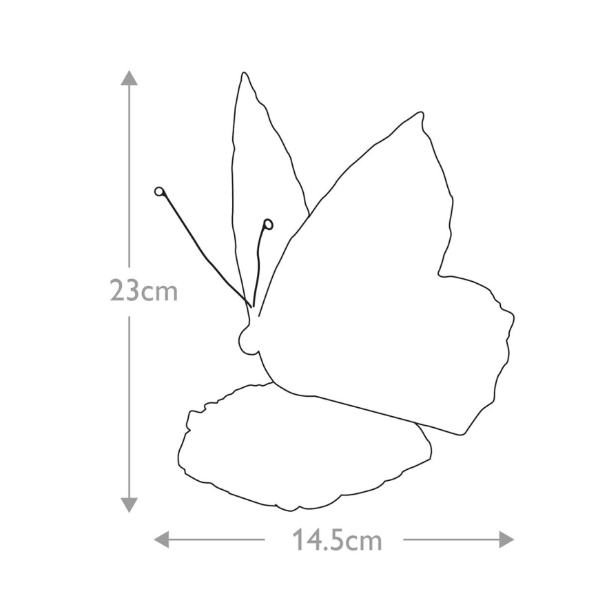Elstead QZ-OBUTTERFLY-TL - Lámpara decorativa LED TIFFANY 1xG9/3W/12/230V mariposa