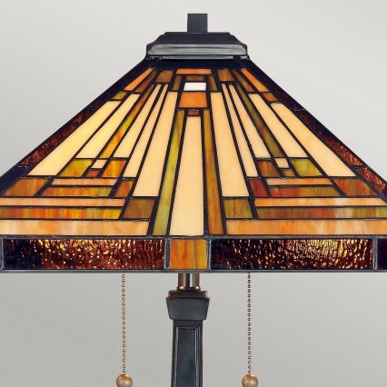 Elstead - Lámpara de mesa Tiffany STEPHEN 2xE27/60W/230V