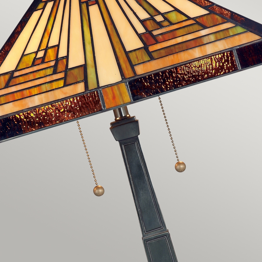 Elstead - Lámpara de mesa Tiffany STEPHEN 2xE27/60W/230V