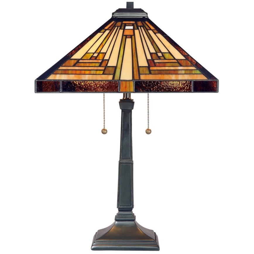 Elstead - Lámpara de mesa Tiffany STEPHEN 2xE27/60W/230V