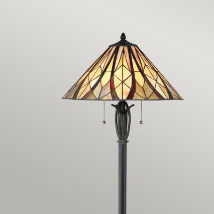 Elstead - Lámpara de pie Tiffany VICTORY 2xE27/60W/230V
