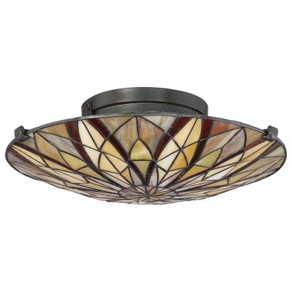 Elstead QZ-VICTORY-SF - Plafón VICTORY 2xE27/60W/230V