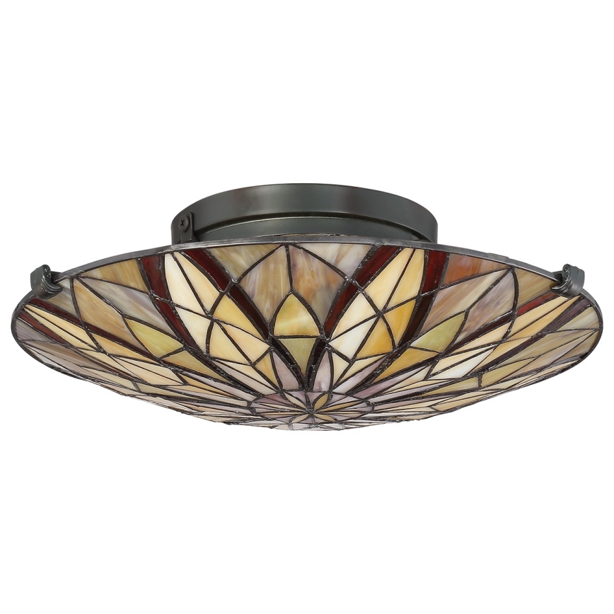 Elstead QZ-VICTORY-SF - Plafón VICTORY 2xE27/60W/230V